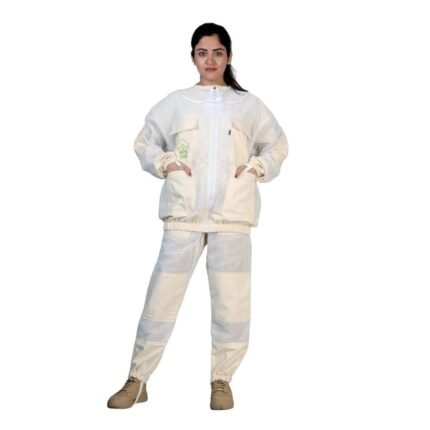 ApisWear PureSet white 3-layer ventilated bee suit set jacket and trousers