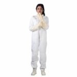 ApisWear PureComfort white cotton beekeeping suit 100% cotton round veil