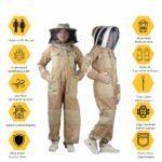 ApisWear TerraShield brown ventilated bee suit 3-layer mesh coverall